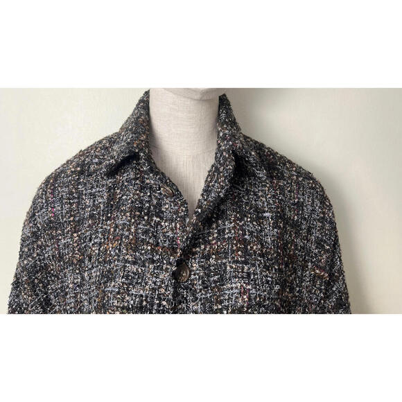 Eskandar O/S LUX Oversized Rich Tweed Boucle Coat Jacket 0 - Picture 2 of 14